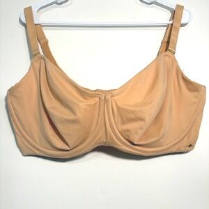 Cacique 38H Unlined Balconette Bra Beige Full Coverage Support Everyday